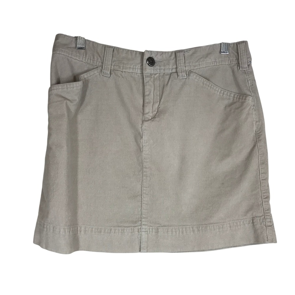Mountain Hardwear Corduroy A-Line Skirt‎ Khaki Women's Size 4 Casual Utility